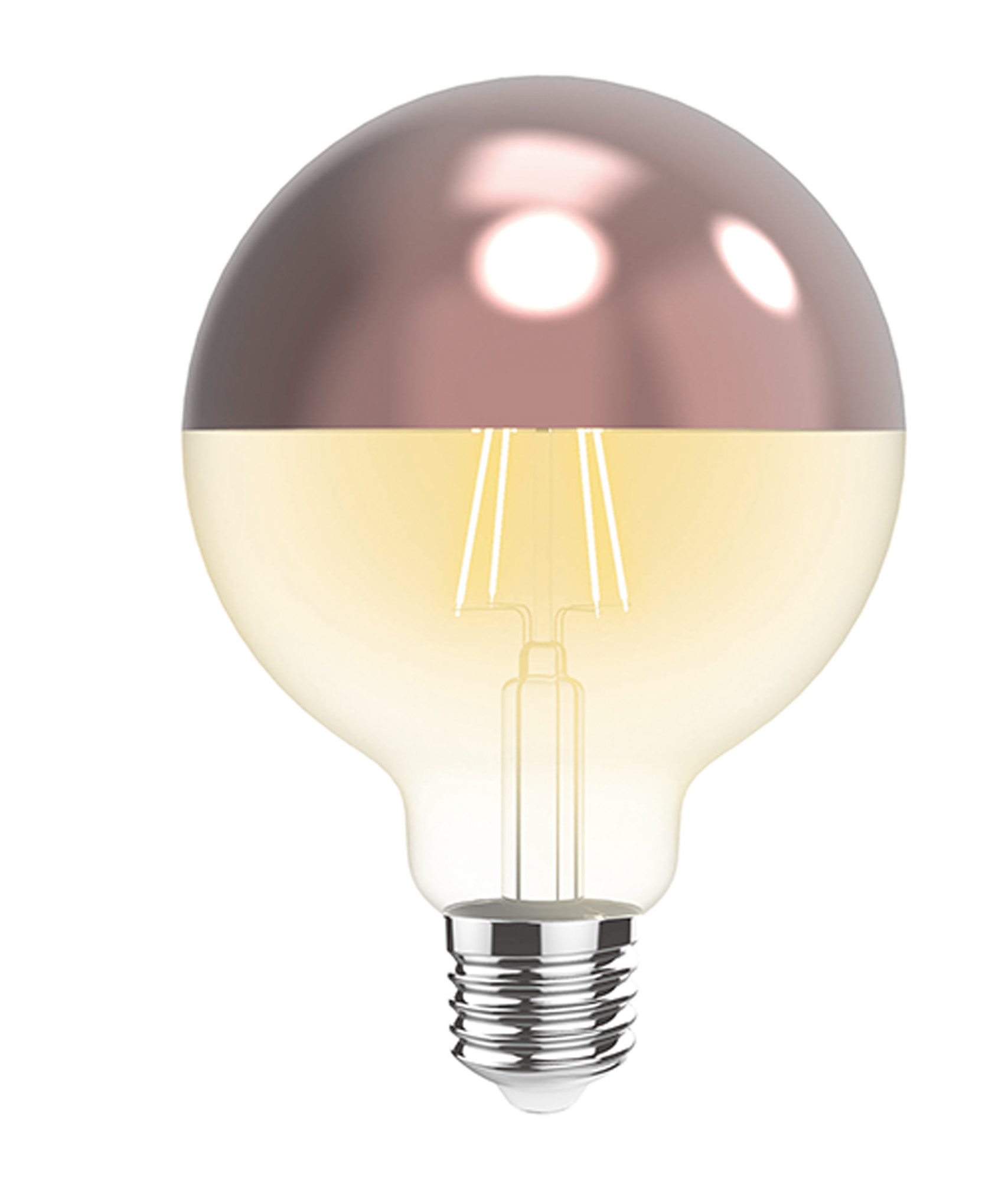 4600176  Classic Deco LED Rose Gold Top 80mm E27 Dimmable 4W 2700K 330lm